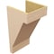 Ekena Millwork 12"W x 12"D x 24"H Wide Burlington Rough Cedar Woodgrain TimberThane Corbel, Primed Tan CORUR12X12X24BURRCPR - alternate 3